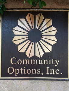 Community Options, Inc. Office Sign.