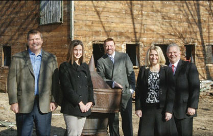 Hopewell Township Mayor Michael Markulec; Community Options CEO Robert Stack; Princeton Design Guild Project Architect Christina Loiacono, AIA; Community Options Regional Vice President Svetlana Repic Qira and Hopewell Township Administrator/Engineer Paul Pogorzelsk