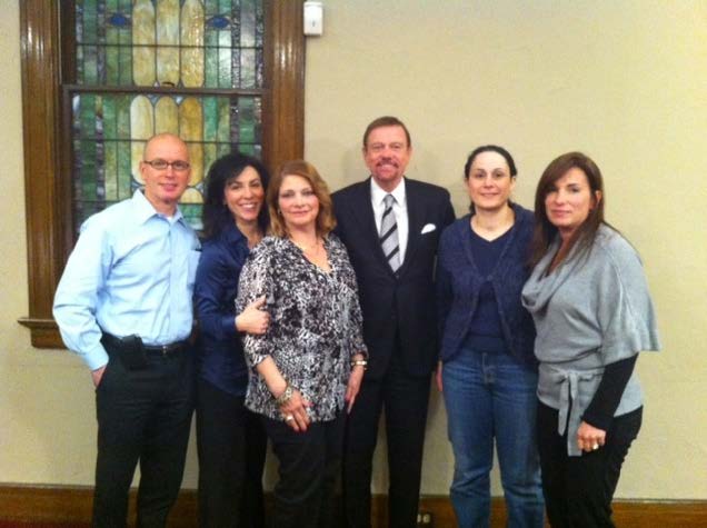 Robert Stack (center) with Family Advocacy Group Members