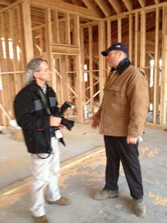 Managing Director, Princeton Design Guild and Lead architect Kevin Wilkes, AIA, with The Times Staff Photographer, Michael Mancuso
