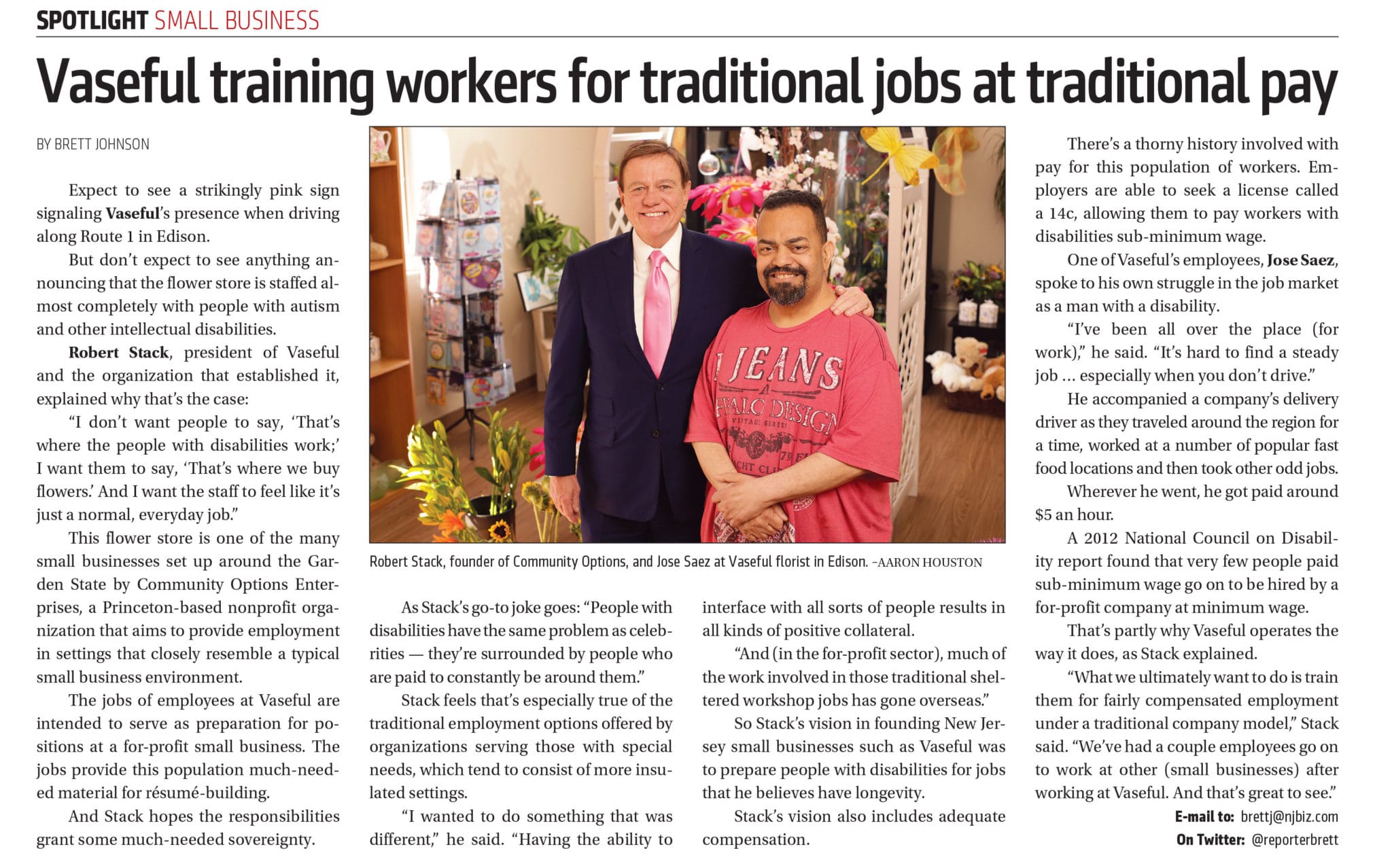 NJBIZ Vaseful training workers for traditional jobs at traditional pay