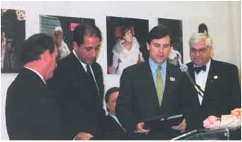 Tom Kean Jr. worked with The Family Alliance to Stop Abuse & Neglect members Diane Gruskowski and Robin Turner toward the creation and enactment of Danielle’s Law. Photo 2003