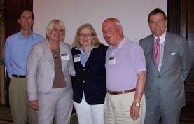 Derek Wright, Marge Brown, Dr. Colleen Wieck, Dr. Clarence York, & Robert Stack, President & CEO