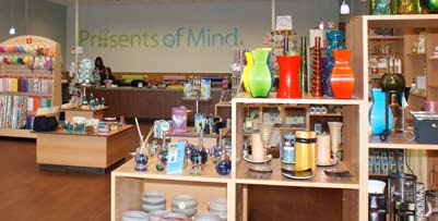 Presents of Mind is owned and operated by Community Options Enterprises Inc., a non-profit organization that provides employment supports to people with disabilities. Our retail associates, looking to gain valuable career experience in retail and store management, have the opportunity to learn point of sale software, soft-selling and customer relations skills, retrieving and processing of orders received through our website, inventory management, store layout and design, and different forms of presentation and display. Our store focuses on meeting the demands that our customers deserve.