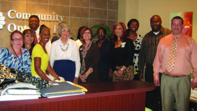 Featured in photo left to right - Annette Sweet- City of San Antonio, Eva Lopez, Medical Doctor Johnny Weddington, DARS Representative, Joyce Cantu, Lifetime Recovery, Billie Zimmerman, Owner/CEO of Zimmerman Real Estate, Stacia Rogers (unseen behind Zimmerman) District Attorney, Sherry Fincher, Bank of America, Lanee Collins (unseen behind Fincher) Employment Specialist, Marilyn Collins, City of San Antonio ( Municipal Court), Margaret Aiken, Wachovia Bank, Jennifer James- DARS Representative, Cyril Chuku, DARS Representative. Alicia Fruin - Owner/CEO/Business Coach, (attended meeting via conference call).