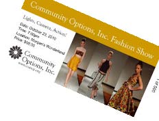 On October 23, 2010, Community Options of San Antonio will host a fashion show in celebration of Disability Awareness Week at Morgan’s Wonderland