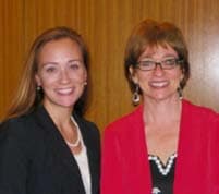 Courtney Eidel, Senior Director of Human Resources with Chai Feldblum (right) Commissioner of the EEOC