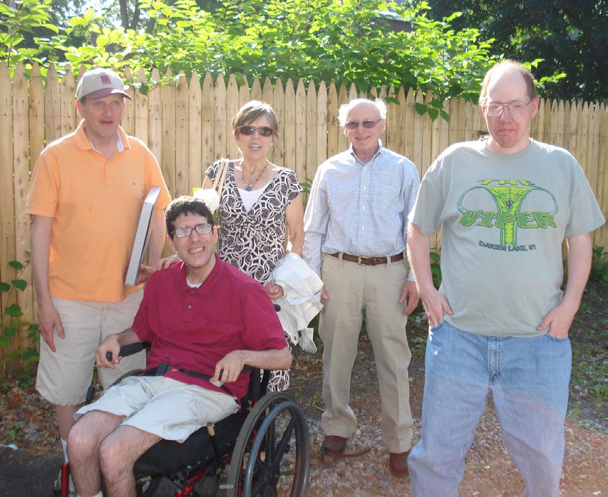 Featured in Photo from left to right: Anthony, Billy, Carol and Leo Martin, and Joe