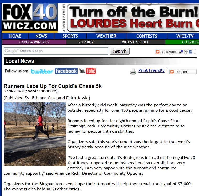 Runners Lace Up For Cupid's Chase 5k