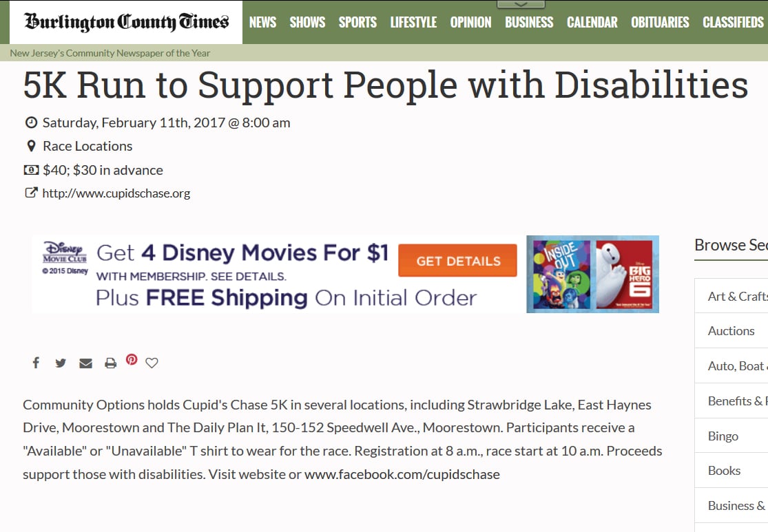 5K Run to Support People with Disabilities