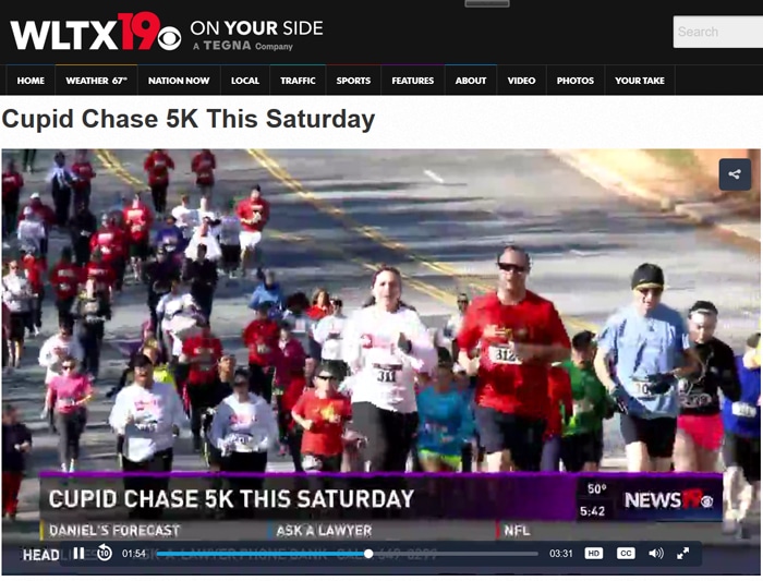 Cupid Chase 5K This Saturday