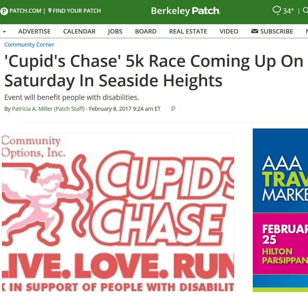 Cupid's Chase' 5k Race Coming Up On Saturday In Seaside Heights