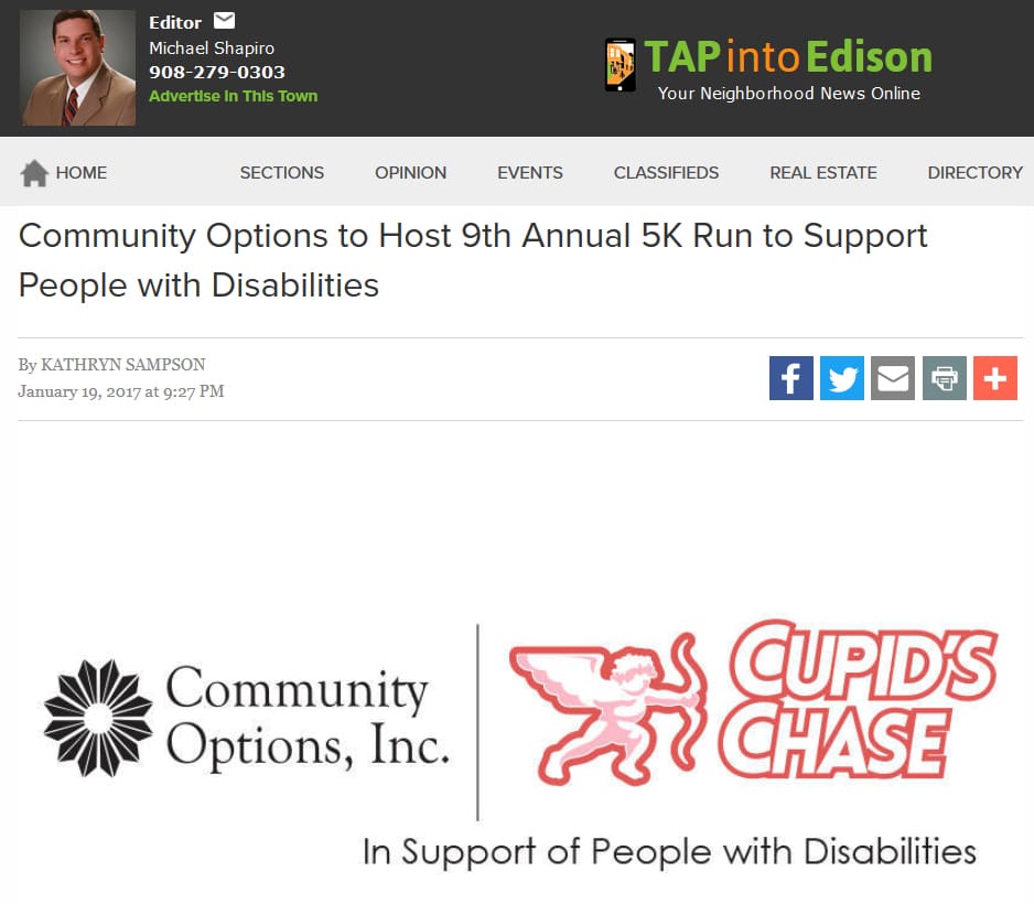Community Options to Host 9th Annual 5K Run to Support People with Disabilities
