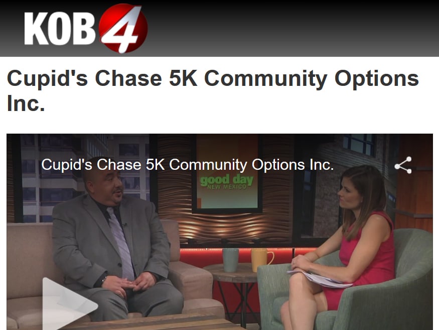 Good Day New Mexico - Cupid's Chase 5K Community Options Inc. 