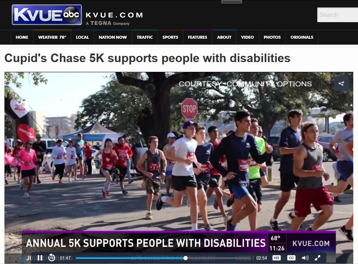 Cupid's Chase 5K supports people with disabilities