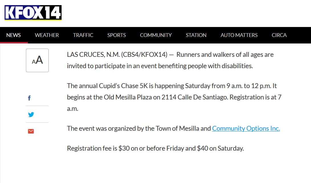 Annual Cupid's Chase 5K set for Feb. 11