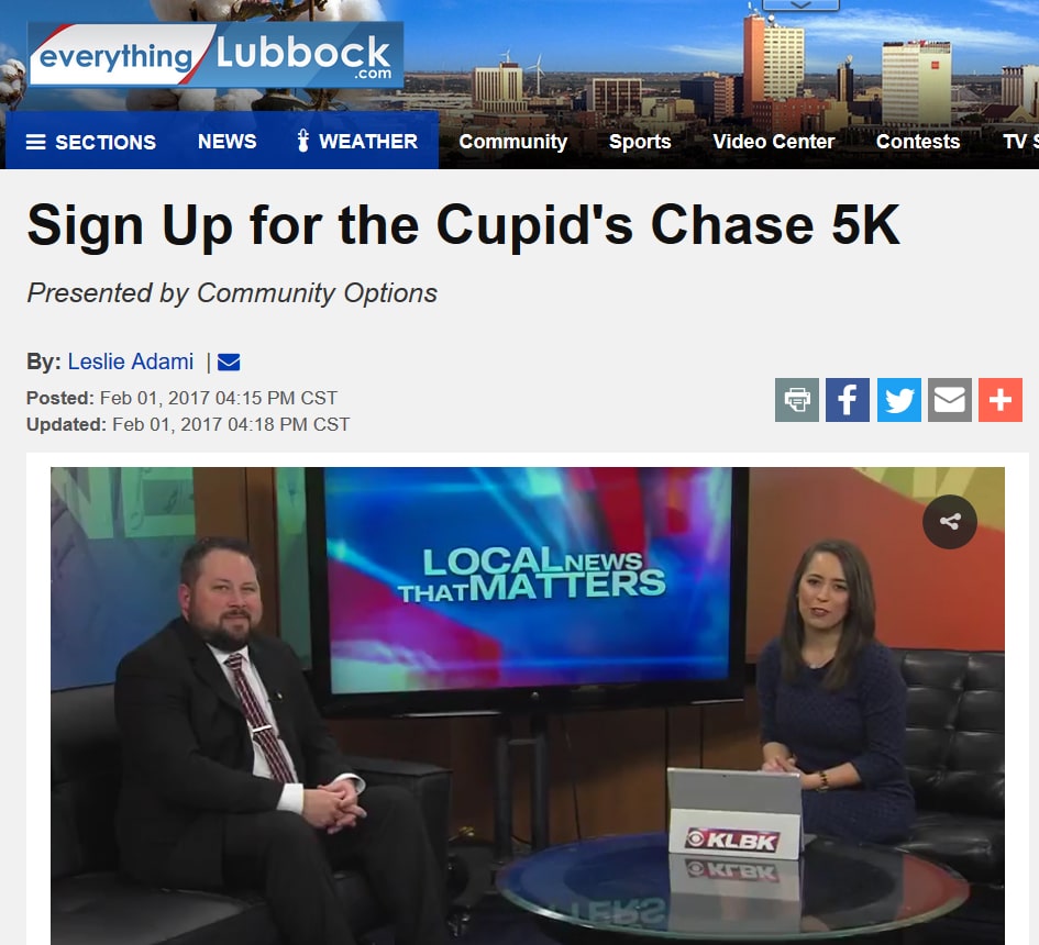 Sign Up for the Cupid's Chase 5K