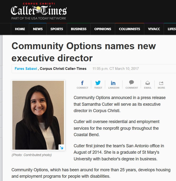 Community Options names new executive director