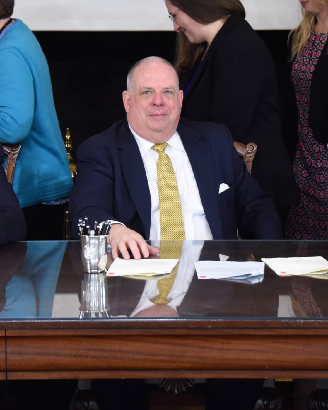 Governor Larry Hogan Photo Credit: Executive Office of the Governor. Photographer: Joe Andrucyk Event: Bill Signing