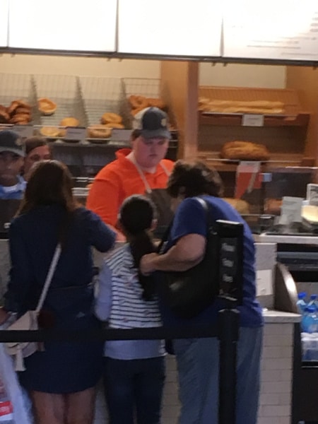 Kaczey displaying his exceptional customer service skills