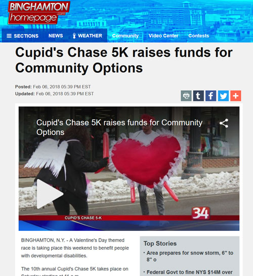 Cupid's Chase 5K raises funds for Community Options