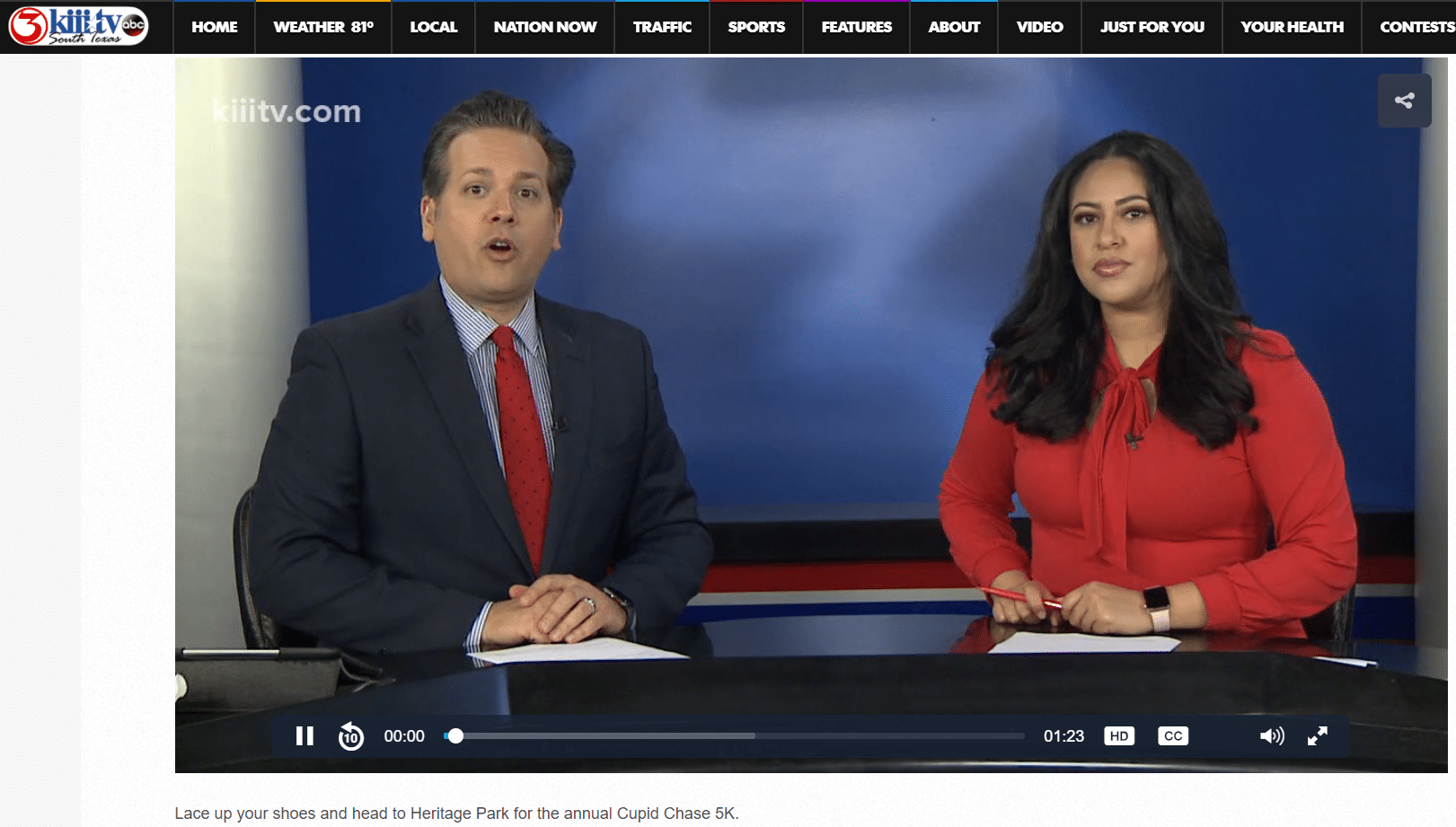 Samantha Cutler and staff from the Corpus Christi office join First Edition to discuss the upcoming Cupid's Chase 5K.