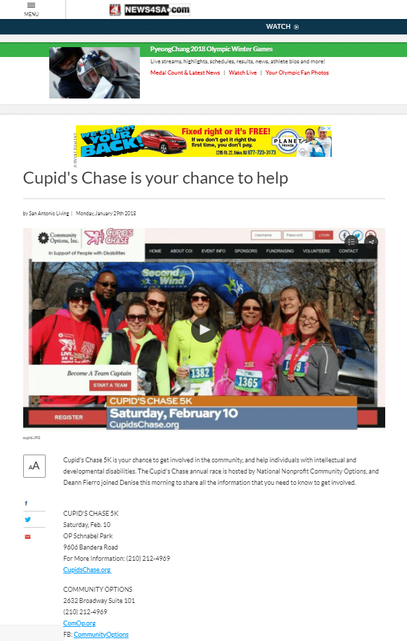 Deann Fiero joins San Antonio Living to chat about the upcoming Cupid's Chase 5K in San Antonio, TX.