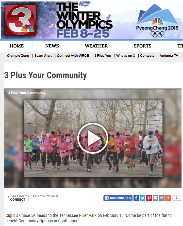 Daniel Bailey joins 3 Plus You to chat about the upcoming Cupid's Chase 5K in Chattanooga, TN.