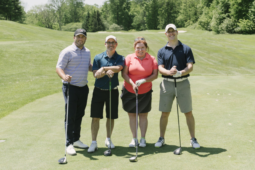 Foursome members, L to R: Brian Kelly, Keith Barrack, Gail Gordon & Noah Simon