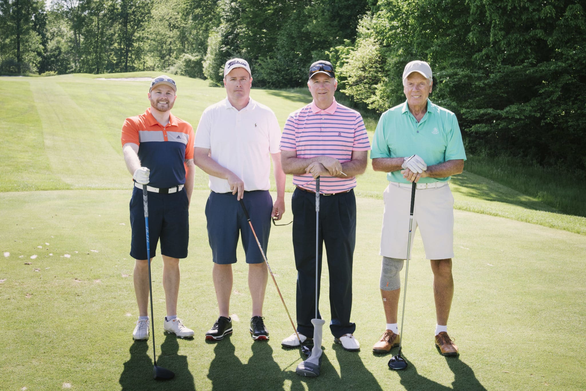 Haldeman Auto Group foursome: Frank Mastroianni, Steve Randall, Greg Hritz, Allen Haldeman