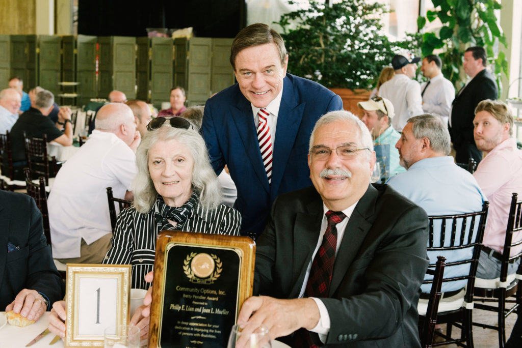 Phil Lian and Joan Mueller were honored during Community Options, Inc.’s spring iMatter Golf Classic at TPC Jasna Polana in Princeton, NJ. on May 21, 2018