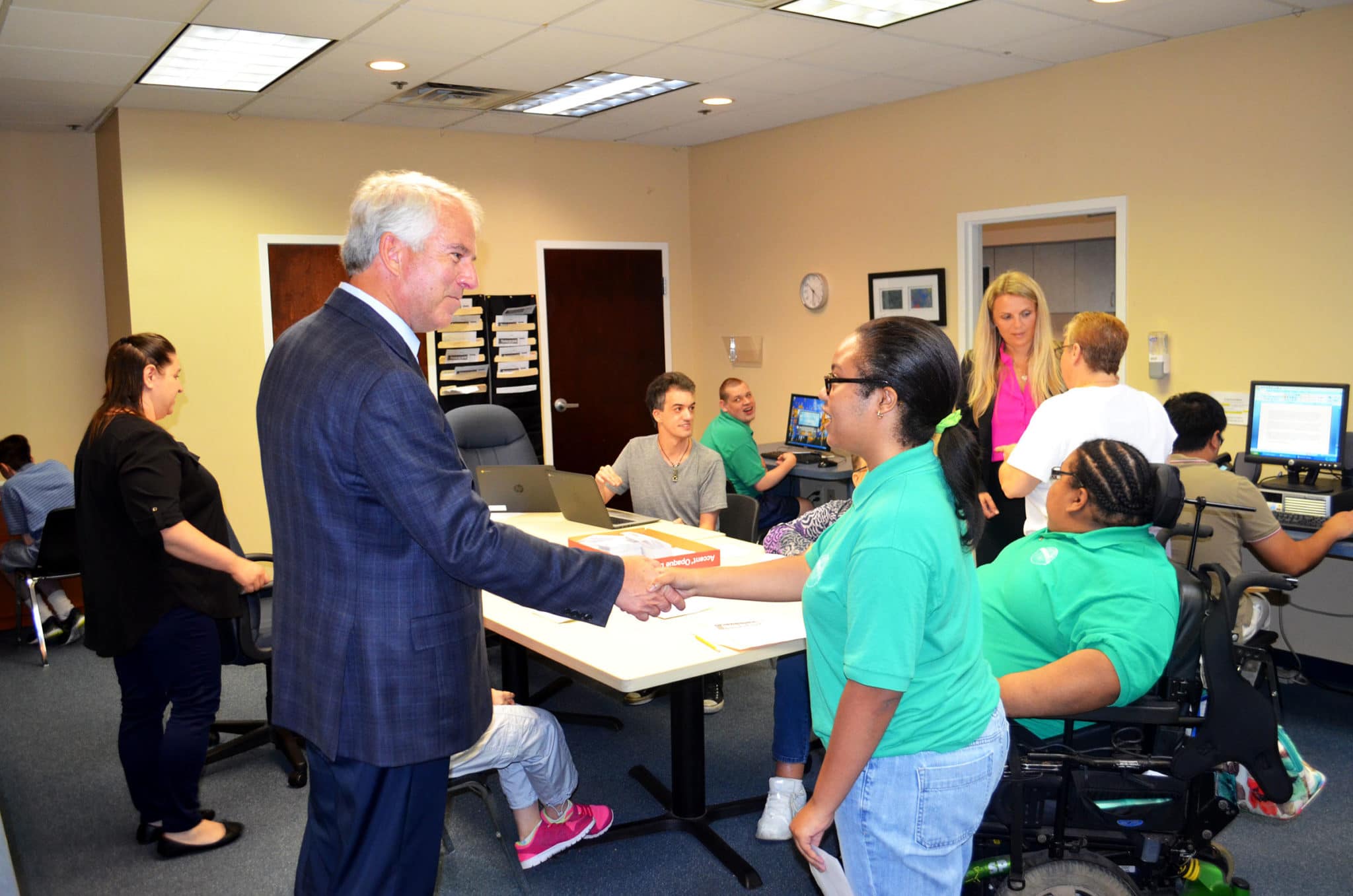 NJ Senatorial Nominee Bob Hugin Visits Community Options