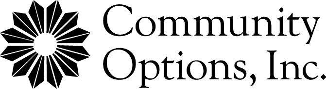 Community Options, Inc. Logo black/white