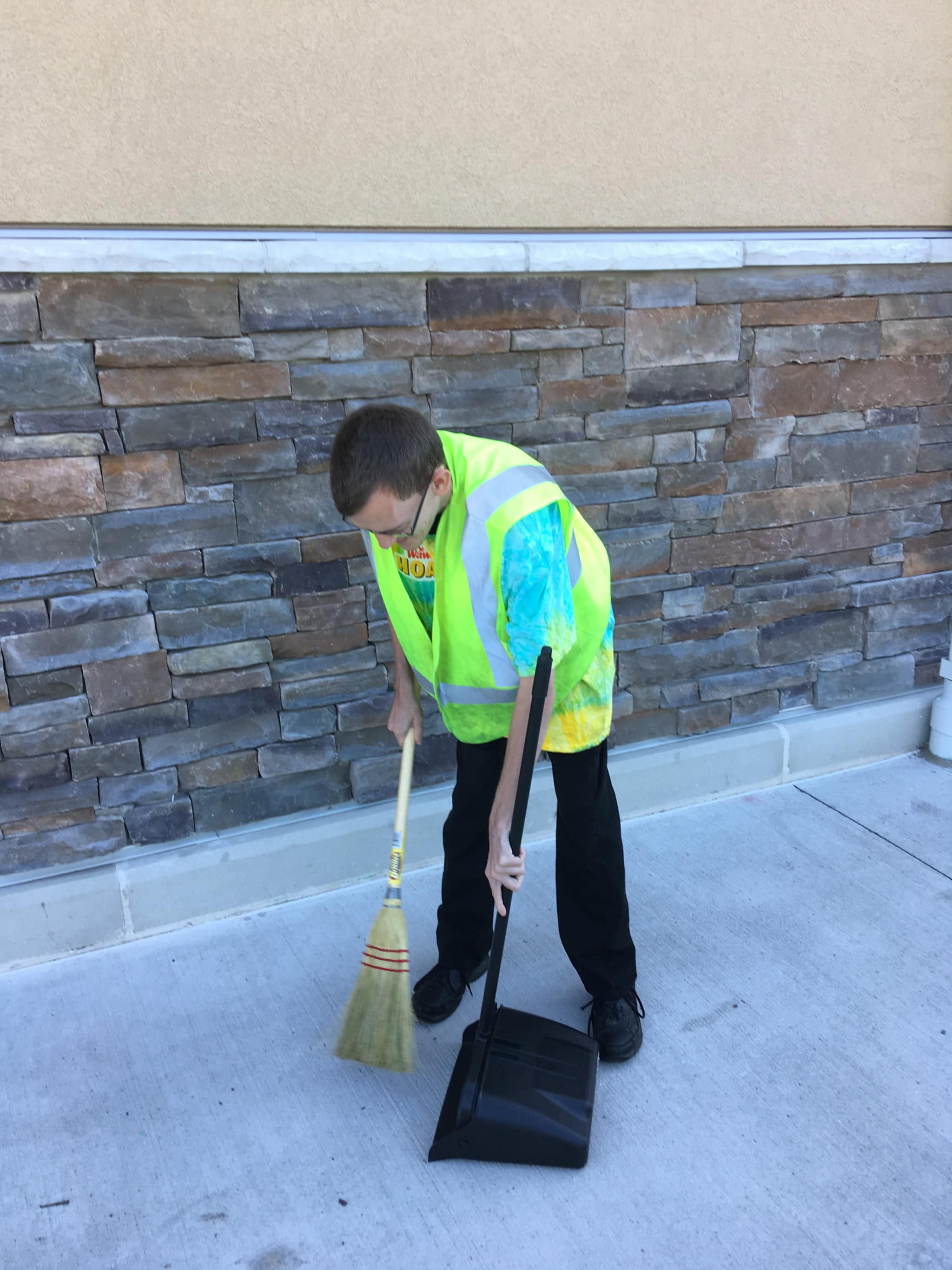 Kevin is a Custodian at the Wawa convenience store Langhorne, PA