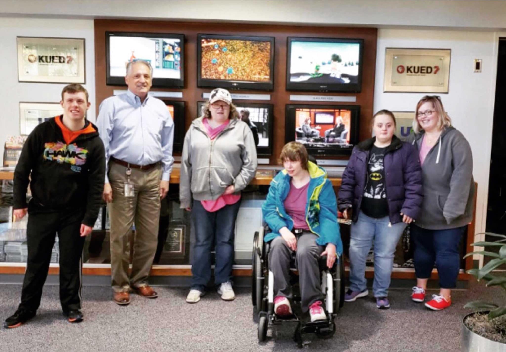 Day Program participants including Benjamin, James (General Manager), Ashley, Megan, Rebecca and Natalie Salt Lake City, UT