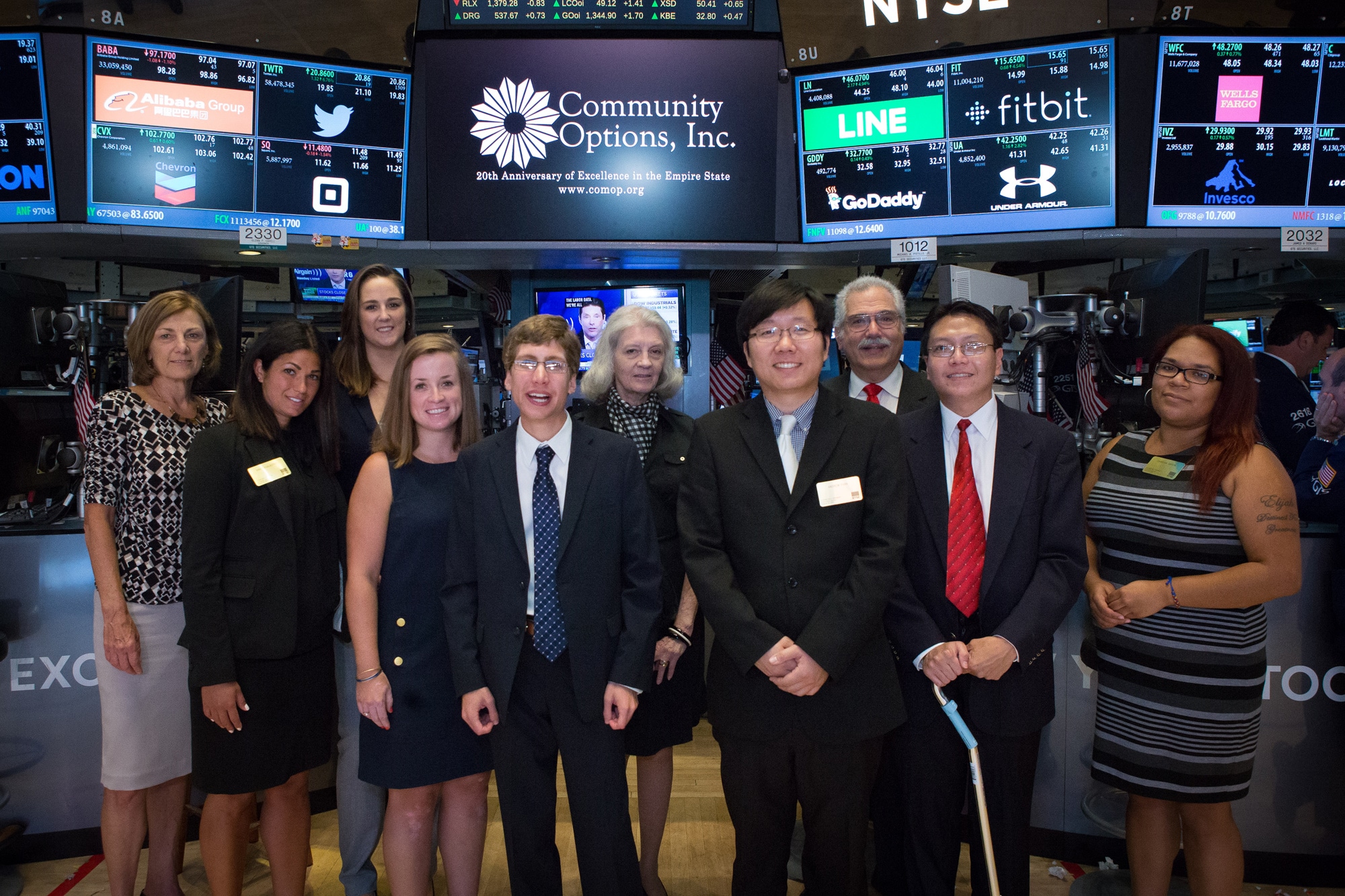 On August 15, 2016, Community Options, rang the Closing Bell at the New York Stock Exchange.