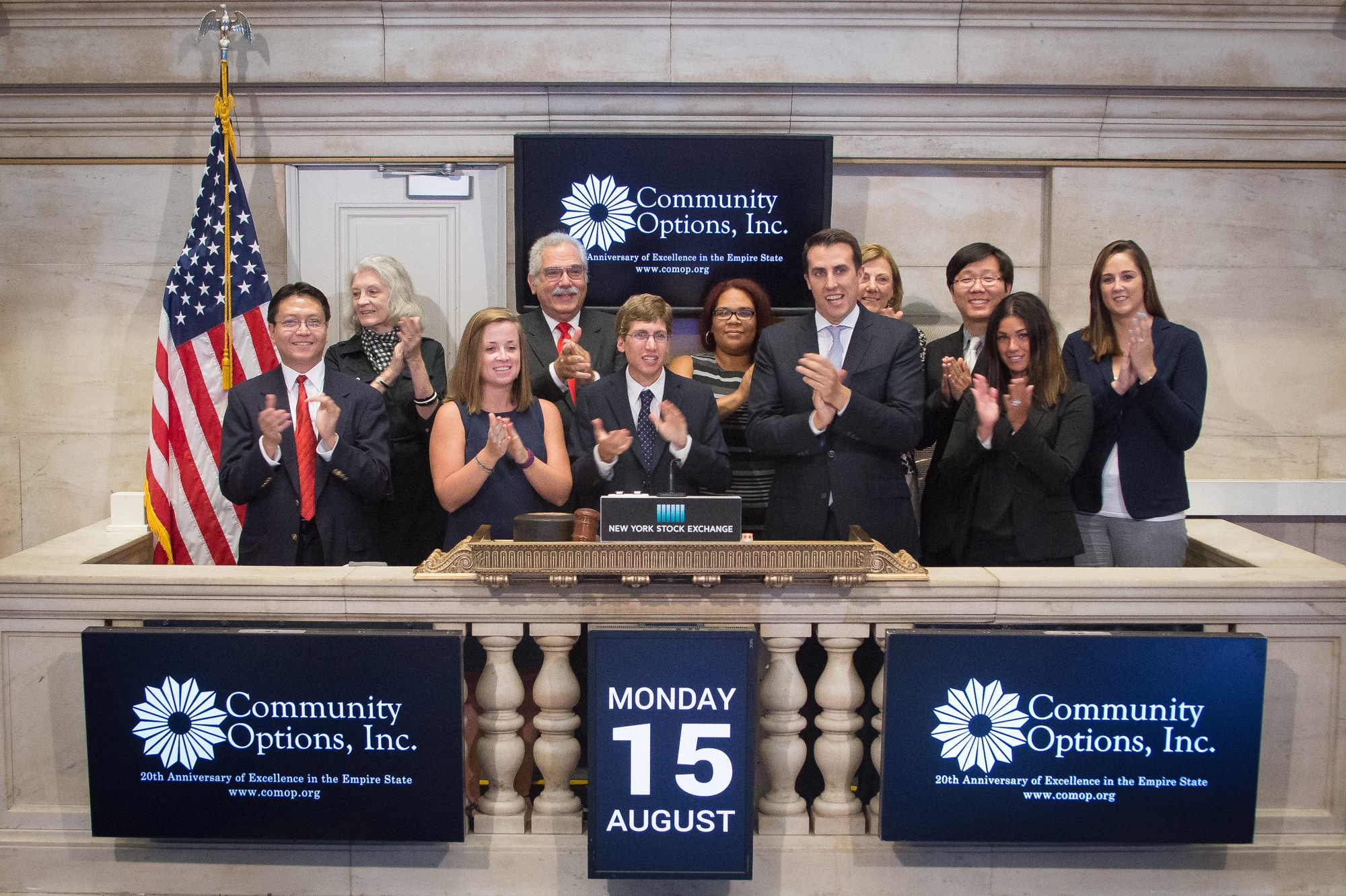 On August 15, 2016, Community Options, rang the Closing Bell at the New York Stock Exchange.
