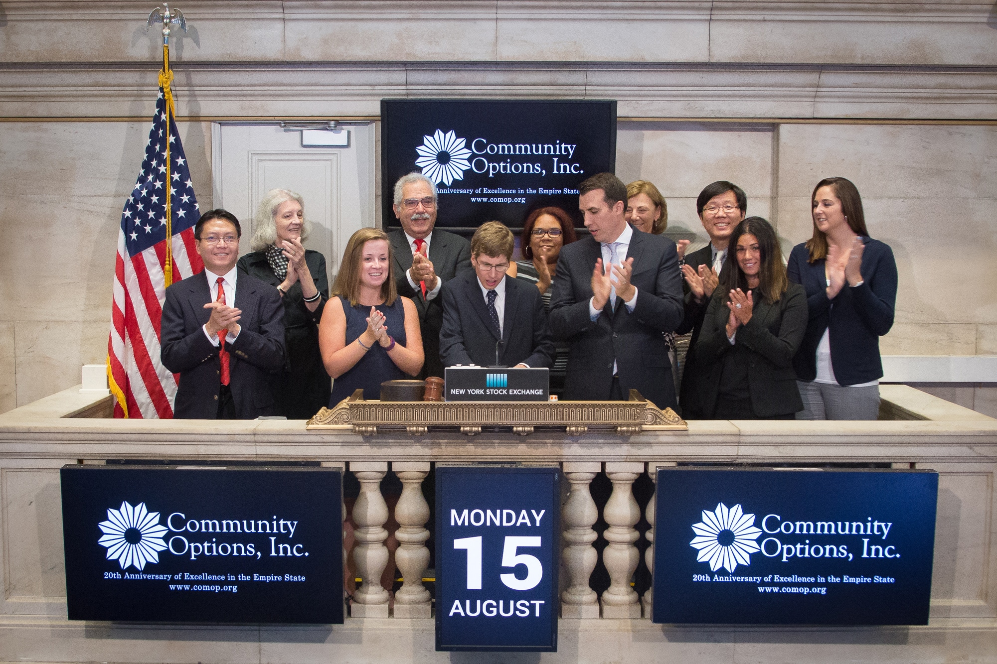 On August 15, 2016, Community Options, rang the Closing Bell at the New York Stock Exchange.