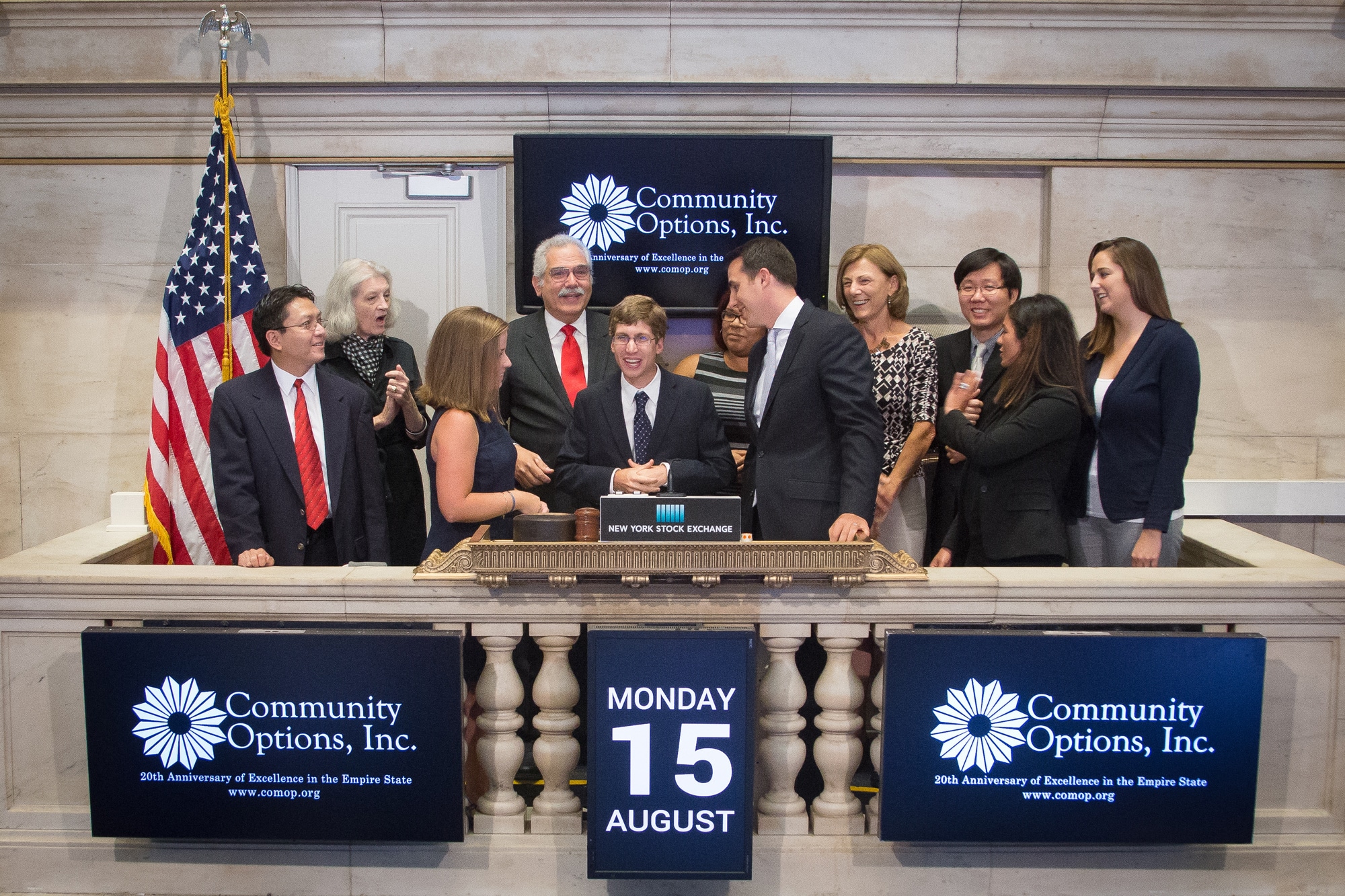 On August 15, 2016, Community Options, rang the Closing Bell at the New York Stock Exchange.