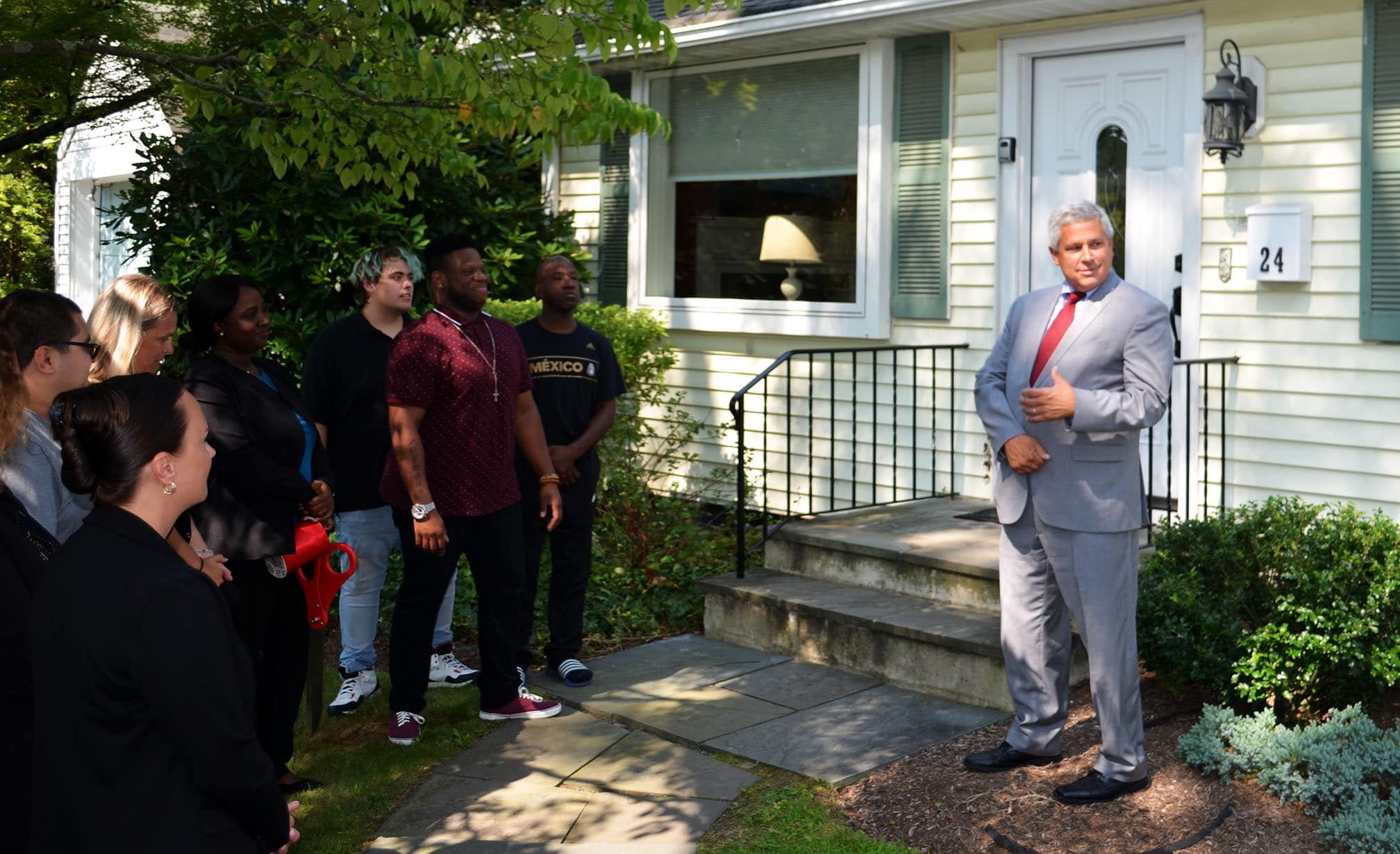Community Options, Inc. of Mercer County celebrated the grand opening of a new home in Princeton, NJ with a ribbon cutting ceremony at 11 a.m.. Senator Kip Bateman, Assemblyman Andrew Zwicker, Mayor Liz Lempert and members of the Princeton Council as well as Board Members- Phyllis L. Marchand, Phil Lian, James Spano, were in attendance.