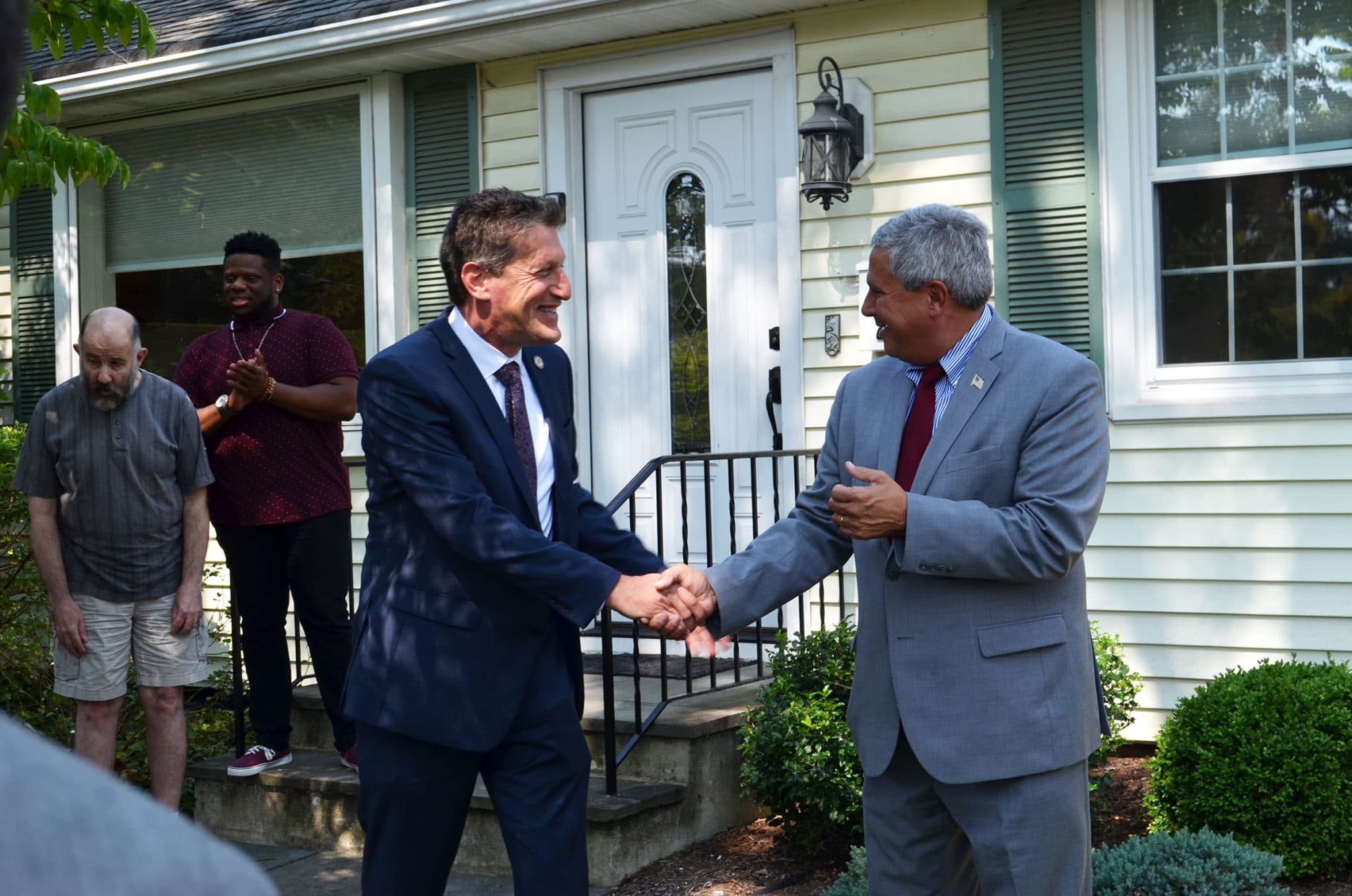 Community Options, Inc. of Mercer County celebrated the grand opening of a new home in Princeton, NJ with a ribbon cutting ceremony at 11 a.m.. Senator Kip Bateman, Assemblyman Andrew Zwicker, Mayor Liz Lempert and members of the Princeton Council as well as Board Members- Phyllis L. Marchand, Phil Lian, James Spano, were in attendance.