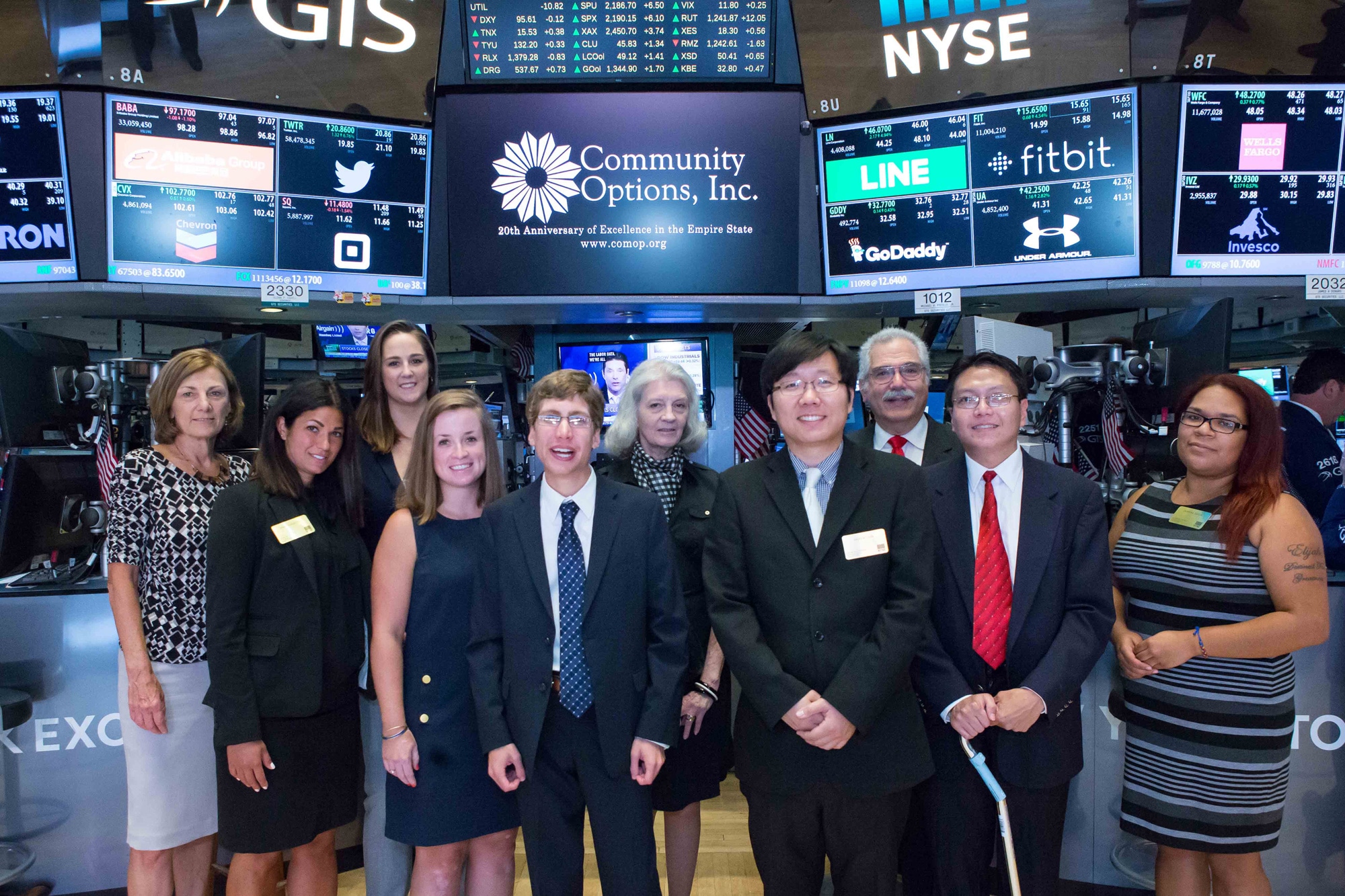 On August 15, 2016, Community Options, rang the Closing Bell at the New York Stock Exchange.