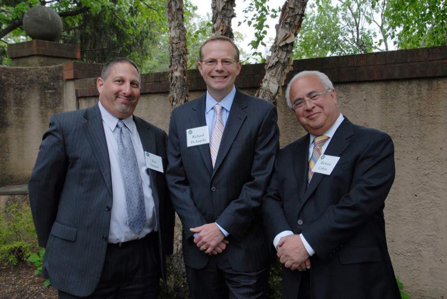 Rich Cohen (Partner) and Eric Strauss (Partner) from WithumSmith+Brown's Philadelphia office recently attended a Community Options, Inc Ribbon Cutting ceremony. The event was held in Princeton, NJ and was in honor of Elaine Katz. Rich and Eric are joined in the photo by a board member, Richard De Angeles, Jr. , Counselor at Law of the firm McKirdy & Riskin. P.A. from Morristown.