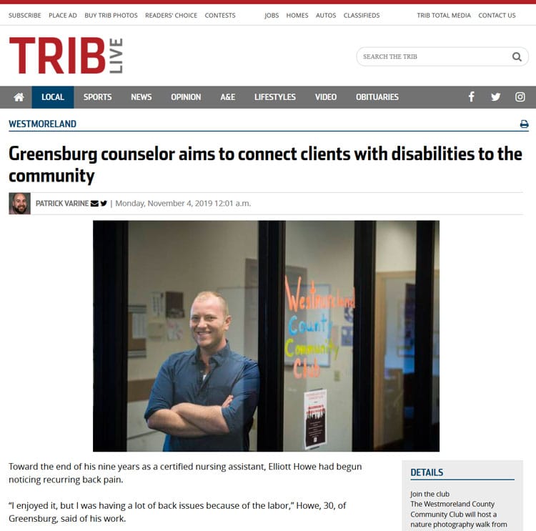 Greensburg counselor aims to connect clients with disabilities to the community