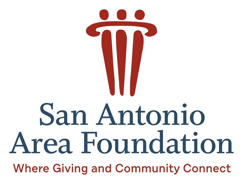 The San Antonio Area Foundation Logo where giving and community connect