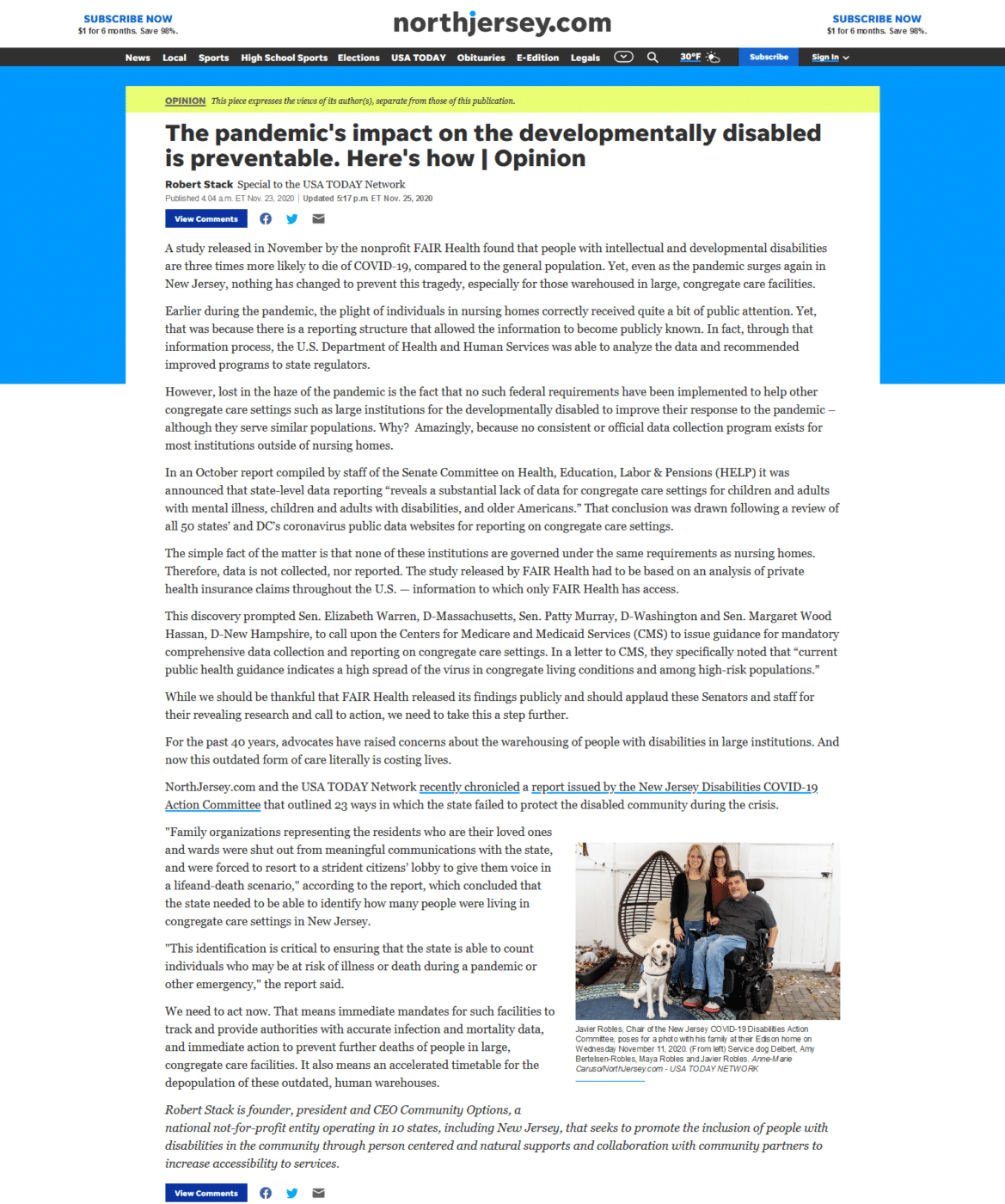 The pandemic's impact on the developmentally disabled is preventable. Here's how
