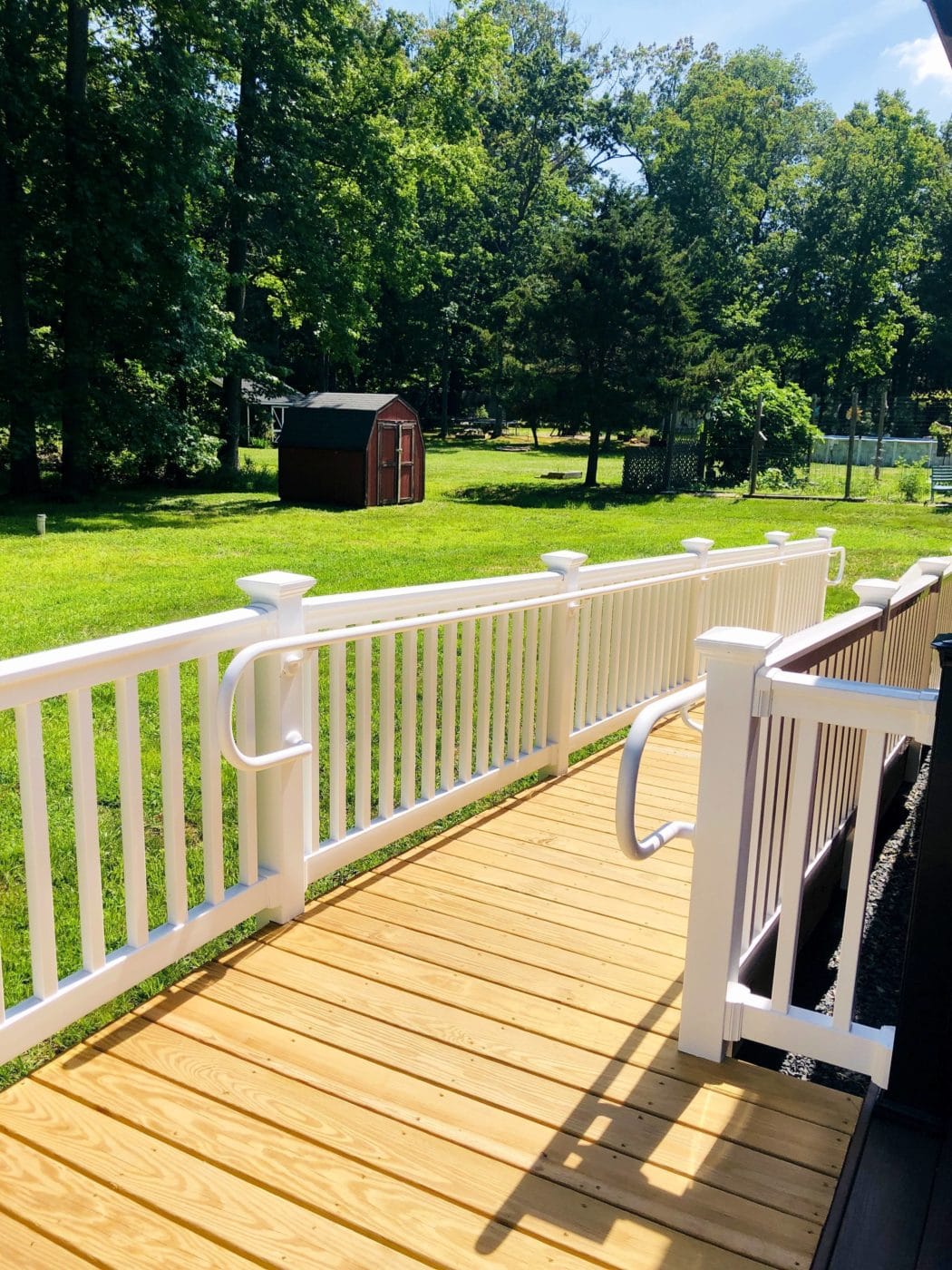 Ramps provide wheelchair accessibility.