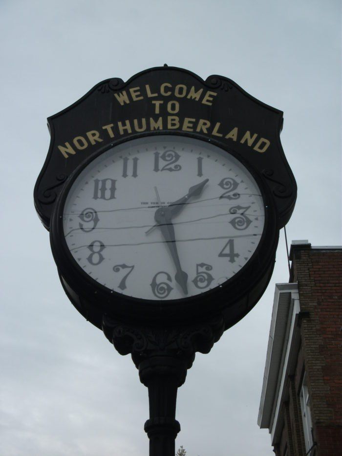 Northumberland County, PA welcome clock