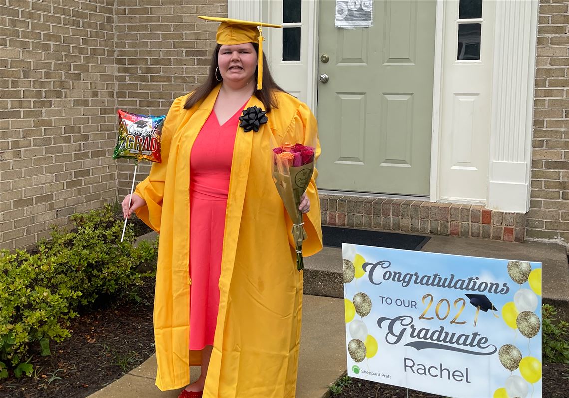 Rachel Hott in her cap and gown