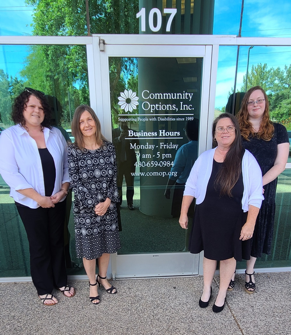 Community Options, Inc. of Tempe, AZ was established in 2017 to provide community-based options for residential and employment support services to individuals with disabilities living in the Greater Phoenix region including Gilbert, Mesa, Phoenix, Scottsdale, Tempe and other local areas.